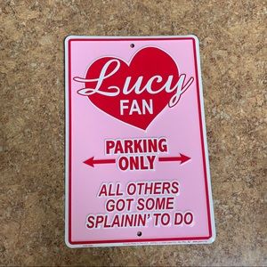 I Love Lucy Tin sign